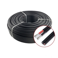 YJ OEM Cable Solar de 4mm 2*4.0mm2 Cable de extensión solar fotovoltaico doble con conectores para estación de energía solar