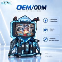 Machine de tir VR d'arcade, simulateur de jeu interactif de réalité virtuelle à deux joueurs pour parcs d'attractions et entreprises de divertissement familial (FEC)