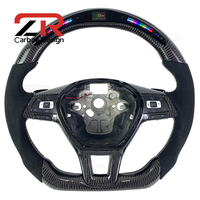 Volant de voiture en fibre de carbone avec LED RPM pour Volkswagen MK6 Golf 6 Golf 7 GTI R MK5 MK7 R Tiguan Jetta Polo Passat CC Touareg
