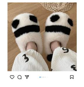 XIXITIAO Pantoufles d'automne et d'hiver pour femmes, pantoufles en peluche pour enfants, grandes chaussures d'animaux vache, pantoufles d'intérieur moelleuses pour filles - Product Image 6