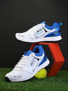 Blue <b>White</b> Sports Shoes Lightweight Breathable <b>Cricket</b> Running Sports Shoes Comfortable Non Slip Daily Training Shoes - Product Image 6