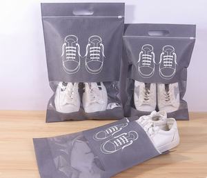 Sac de rangement pour chaussures non tissé transparent en gros bon marché sac à poussière pour chaussures de voyage en gros - Product Image 1