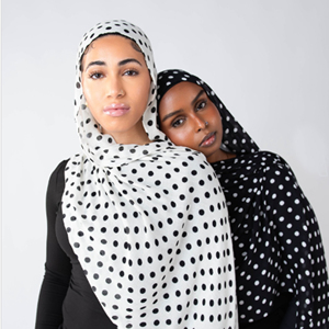 Nouveau Foulard <span class=keywords><strong>Hijab</strong></span> en Modal Léger Imprimé à Pois, Respirant, Tissé, pour Femmes, Quatre Saisons - Product Image 2