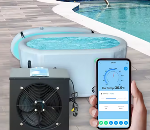 Bain froid portable avec système <span class=keywords><strong>de</strong></span> <span class=keywords><strong>filtration</strong></span> et <span class=keywords><strong>de</strong></span> désinfection à l'ozone pour la récupération et la thérapie des athlètes - Product Image 4