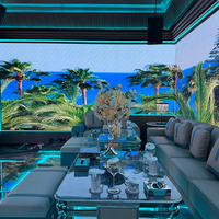 SHEPINJIA Meubles de bar LED de style européen moderne et tendance pour boîte de nuit, table basse durable, imperméable et rembourrée, ensemble de bar