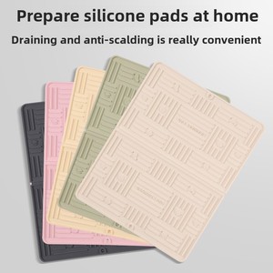 Wholesale Non-Slip & Heat Resistant Dish Drain Pad <b>Silicone</b> Drying <b>Mat</b> for Kitchen Counter Sinks Drawer Liner - Product Image 6