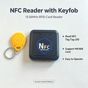 Lector/Grabador de Tarjetas Inteligentes USB RFID NFC 13.56MHz, Codificador/Emisor ABS, Compatible con Distancia de Lectura de 3-5cm para Hoteles - Product Image 3