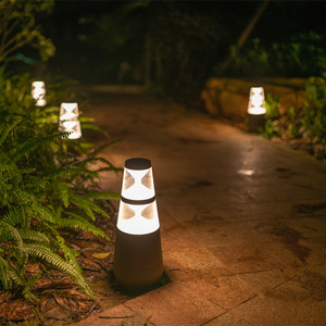 Luces Solares LED para Jardín, Iluminación Exterior Impermeable para Caminos, Diseño Geométrico Abstracto para Patio de Villa - Product Image 4
