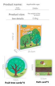 Jeu - Jouet éducatif en bois pour développer la capacité de préhension et la reconnaissance <span class=keywords><strong>des</strong></span> couleurs/formes du bébé - Product Image 3