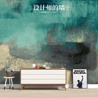 Tela Decorativa para Pared de TV de Estilo Francés de Alta Gama, Acabado en Relieve, Textura Aterciopelada, Diseño de Grafiti Famoso en Internet