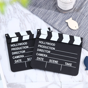 Photomaton accessoire photographie studio film vidéo réalisateurs de télévision scène d'<span class=keywords><strong>action</strong></span> en bois film clins <span class=keywords><strong>ardoise</strong></span> clapper board - Product Image 3