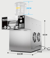 Machine à glace rasée semi-automatique à cône de neige taïwanaise pour une utilisation en plein air domestique en acier