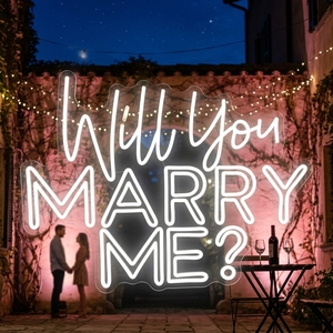 Enseigne néon LED personnalisée « Veux-tu m'épouser », alimentée par USB, lumière décorative pour demande en mariage, garantie 2 ans, IP20 - Product Image 3