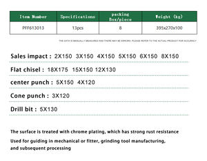 Ensemble de 17 forets et burins SDS PLUS avec burins industriels pour le froid et la sculpture pour la maçonnerie et le bricolage dans une boîte en plastique - Product Image 4