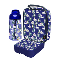 Sac isotherme double compartiment OUMEGO promotionnel pour enfants, motif dessin animé, avec compartiment pour boisson, kit boîte à lunch enfant
