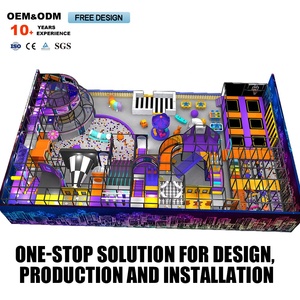 800 1000 1200 Sqm Featuring Slides Mazes and Soft Play Areas Indoor Playground Equipment for Kids <b>Trampoline</b> Park - Product Image 2