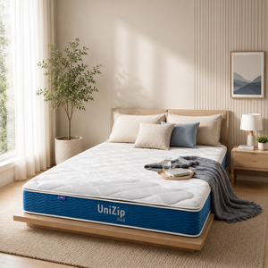 Le matelas UniZip offre un soutien réactif, un confort moyen et des fonctionnalités pratiques pour des solutions de literie modernes. - Product Image 1