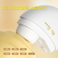 Kompakter, raffinierter Mini-Vibrator für Frauen mit einstellbarer Stärke und 10 Saugmodi für die Klitoris- und Brustwarzen-Intimzonen