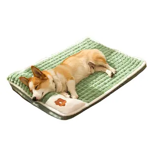 Dog Mat ngủ với mùa đông sàn Mat có thể giặt Pet bốn mùa phổ kennel mùa đông lớn giường con chó