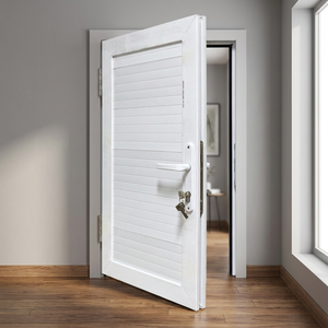 ประตูบานเปิดกระจก UPVC ยี่ห้อ HOFFEN ขนาด 81x205 ซม. กันเสียง กันน้ำ กันลม สำหรับภายนอกอาคาร รับประกันตลอดอายุการใช้งาน เหมาะสำหรับอพาร์ทเมนท์ ซูเปอร์มาร์เก็ต - Product Image 3