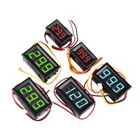 Voltmeter Digital 0.28/0.36/0.56 Inci, 30V 120V, 2/Kabel / 3-Kabel, Dengan/Tanpa Casing