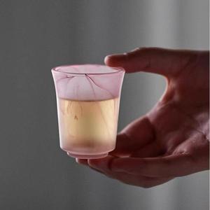 Frosted Glass Teacups 50ml Asian Zen Design Small Aroma Cups For Individual Tea Tasting - Product Image 2