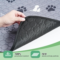 Tapis de toilette réutilisable Aosen Factory pour animaux de compagnie, imprimé voyage, lavable, imperméable, pour l'apprentissage de la propreté des chiens et des chats, certifié OEKO-TEX