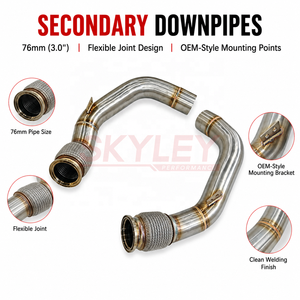 Tuyau d'échappement SKYLEY SS304 <span class=keywords><strong>Fatboy</strong></span> pour BMW F90 M5 F91 F92 F93 M8 S63 4.4T V8 Performance Exhaust - Product Image 4