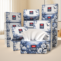 Vente en gros de mouchoirs en papier doux 5 plis, papier toilette blanc en pâte de bois personnalisé et essuie-tout en papier