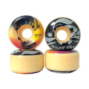 Venta al por Mayor Profesional de Ruedas de Skateboard de Poliuretano Fundido, Forma Cónica, Ruedas Personalizadas para Skateboard de 52/53/54 mm - Product Image 2