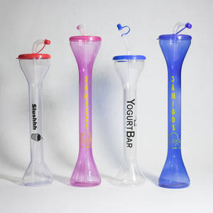 24oz Slush <span class=keywords><strong>Cup</strong></span> Frozen patrono Daiquiri Tall Drink copos plásticos com palha e tampa - Product Image 6