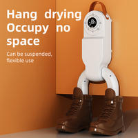 Secador de Zapatos Eléctrico Automático Portátil, Secado Rápido, Colgable, para Hogar y Hotel, con Temporizador, Carcasa de Plástico