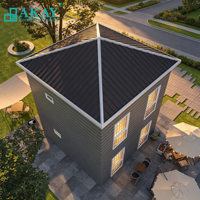 Casa Prefabricada de Contenedores Estilo Americano con Triple Conexión Akay ODM, Paneles Sándwich, Estructuras Modulares de Acero Prefabricadas