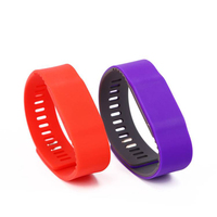 Pulsera de Silicona Impermeable con Logotipo Personalizado, RFID NFC de 13.56MHz, de Largo Alcance, para Control de Acceso y Gestión de Membresías en Hoteles, Spas y Gimnasios