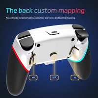 Controlador de Juegos Inalámbrico con Motor de Vibración Mejorado con Retroalimentación Somatosensorial Inmersiva para Juegos Móviles de PC y Android