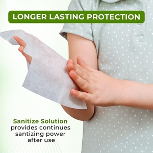 Lingettes pour les mains emballées individuellement de qualité supérieure Lingettes humides antibactériennes écologiques à l'aloe vera pour le voyage - Product Image 3