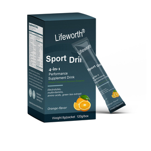 Lifeworth orange sport suppléments vitamines taurine boisson énergétique de marque privée