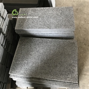 G684 lastra <span class=keywords><strong>per</strong></span> pavimentazione fiammata in granito basalto nero - Product Image 3