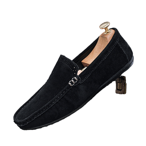 Mocassins Rétro Homme Été/Automne en Daim Tendance à Enfiler Chaussures Décontractées en Cuir pour Conduite Extérieure - Product Image 1