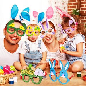 Lunettes de fête de Pâques, monture avec oreilles de lapin, œufs de poussin, décoration de lunettes, fournitures pour photomaton de Pâques, garnitures de panier pour enfants et adultes - Product Image 4