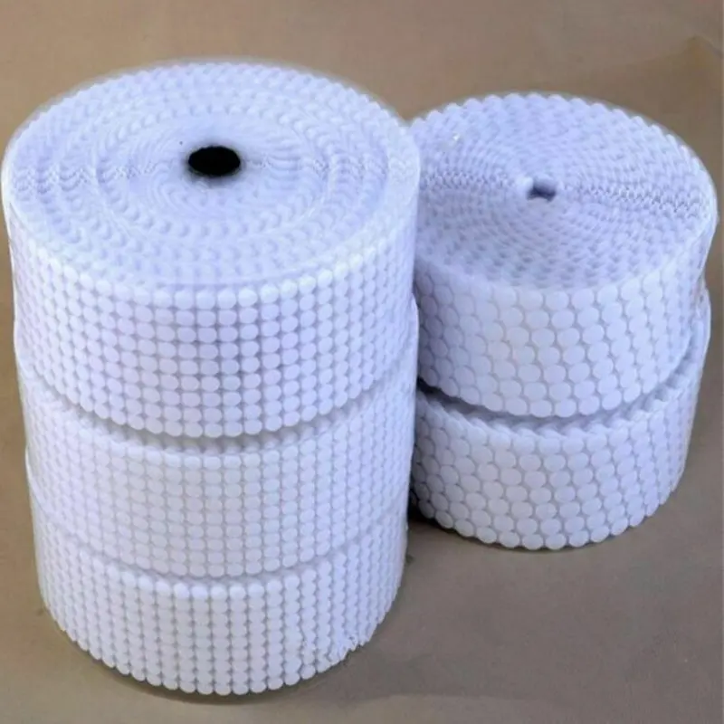 5 paires de boucles crochets imprimés et points de boucle réglables, paires de 500 paires, crochet rond et auto-adhésif