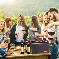 Articles promotionnels : Sac de transport pour 6/12 bouteilles de vin en feutre, sac à main de transport pour vin rouge avec séparateur de bouteilles, sacs non tissés – Vente en gros