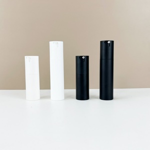 Matte White Lotion PP Plastic Airless <b>Pump</b> <b>Bottle</b> Silk Screen 30ml 50ml Matte Black Essential Oil Twist Airless Plastic <b>Bottle</b> - Product Image 1