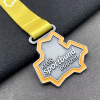 Medallas Personalizadas de Aleación de Zinc con Mapa 3D, Acabado Antiguo en Dos Tonos, Grabables, para Maratones y Desafíos de Fitness
