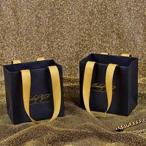 Sac en papier kraft jetable écologique avec logo personnalisé, sacs en papier kraft épais blancs pour emporter, avec poignée, pour café, pain, serpent - Product Image 5