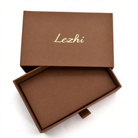 Scatola Regalo per Sapone Ecologica Personalizzabile con Logo, Classica Quadrata Pieghevole con Cassetto Scorrevole in Carta