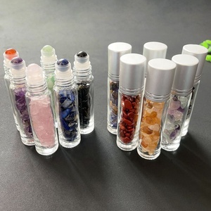 Botella de Perfume con <span class=keywords><strong>Rodillo</strong></span> de Cristal de <span class=keywords><strong>Cuarzo</strong></span> para Aceites Esenciales, Grava de Cristal Mixta para Meditación y Reiki, Venta al por Mayor - Product Image 6