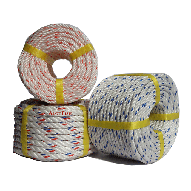 Fishing Rope Tackle PP 3Strands 200m Length 25kg/pc Weight Customation 100% Virgin Material Fishing Net Rope