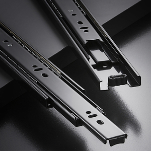 Dày ngăn kéo theo dõi ba-phần trượt đường sắt im lặng bóng trượt giảm xóc đệm hướng dẫn đường sắt - Product Image 5