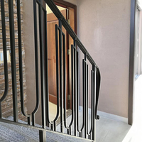 Balustrade de balcon décorative en fer forgé pour extérieur